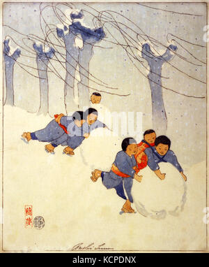 Bertha Boynton Lum, boules de neige, ca. 1913 Banque D'Images