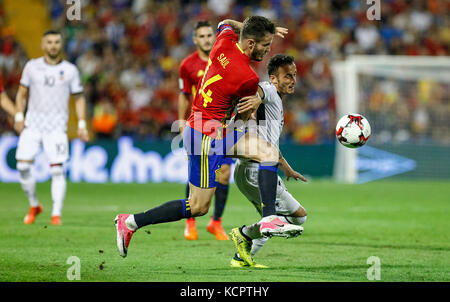 Alicante, Espagne. 6Th sep 2017.'qualificatifs de la coupe du monde de 2018, 9 match entre l'Espagne et de l'Albanie à la Jose rico perez stadium. crédit : abel f. ros/Alamy live news Banque D'Images