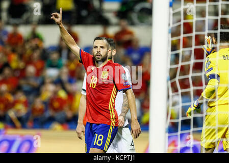 Alicante, Espagne. Sep 6, 2017. Fédération Européenne de la Coupe du Monde 2018 éliminatoires, 9 match entre l'Espagne et de l'Albanie à la Jose Rico Perez Stadium. Credit : ABEL F. ROS/Alamy Live News Banque D'Images