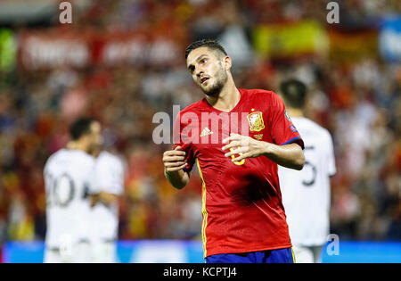 Alicante, Espagne. 6Th sep 2017.'qualificatifs de la coupe du monde de 2018, 9 match entre l'Espagne et de l'Albanie à la Jose rico perez stadium. crédit : abel f. ros/Alamy live news Banque D'Images