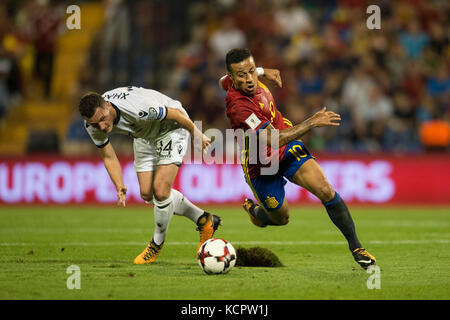 Alicante, Espagne. 06 octobre 2017. Thiago Alcantara lors du match de qualification pour la Coupe du monde Russie 2018 entre l'Espagne et l'Albanie, stade Rico Perez, Alicante Espagne. 6 octobre 2017. Crédit : Gtres Información más Comuniación on line, S.L./Alamy Live News Banque D'Images