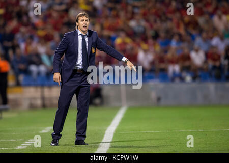 Alicante, Espagne. 06 octobre 2017. Julen Lopetegui lors du match de qualification pour la Coupe du monde Russie 2018 entre l'Espagne et l'Albanie, stade Rico Perez, Alicante Espagne. 6 octobre 2017. Crédit : Gtres Información más Comuniación on line, S.L./Alamy Live News Banque D'Images