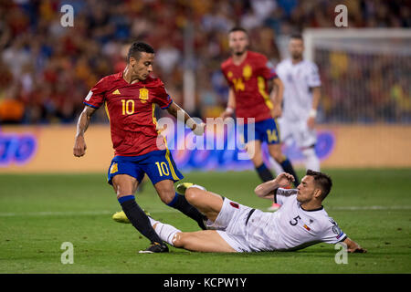 Alicante, Espagne. 06 octobre 2017. Thiago Alcantara lors du match de qualification pour la Coupe du monde Russie 2018 entre l'Espagne et l'Albanie, stade Rico Perez, Alicante Espagne. 6 octobre 2017. Crédit : Gtres Información más Comuniación on line, S.L./Alamy Live News Banque D'Images