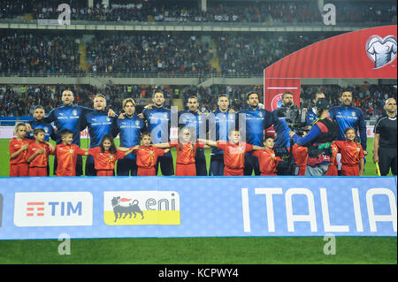 Turin, Italie. 6Th oct, 2017 joueurs italia. Pendant la coupe du monde Russie 2018 match de football entre Italia et la Macédoine à stade Olimpico grande torino le 6 octobre 2017 à Turin, Italie. crédit : fabio annemasse/Alamy live news Banque D'Images