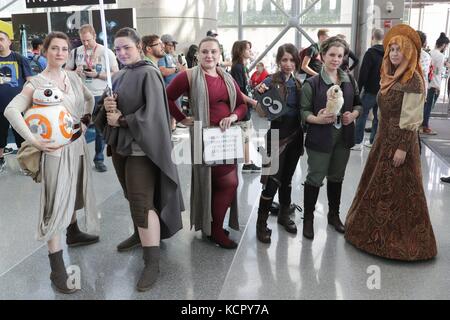 Javits Convention Center, New York, Etats-Unis, 06 octobre 2017 - des milliers de fans de bandes dessinées ont participé aujourd'hui à la deuxième journée du Comic con de New York en 2017 à New York. Photo: Luiz Rampelotto/EuropaNewswire | utilisation dans le monde entier Banque D'Images