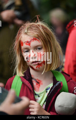 Londres, Royaume-Uni. 7 octobre 2017. Zombies World Zombie Day 2017 à Londres. Credit : Matthew Chattle/Alamy Live News Banque D'Images