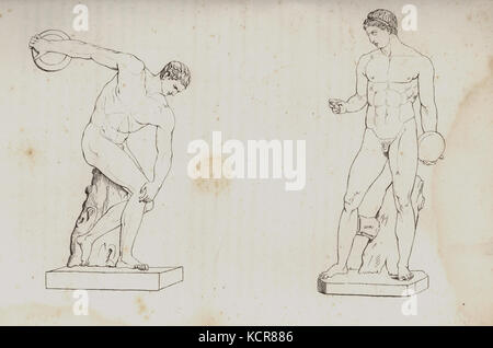 De discobole Myron et de Naucydes Discophoros Banque D'Images