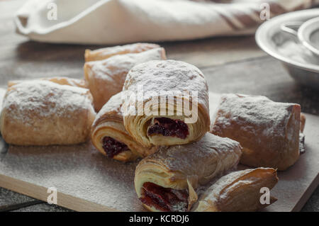 Feuilletés frais, Close up Banque D'Images