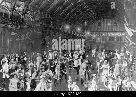 Carnaval, l'extrémité sud du Rink, Halifax, Nouvelle-Écosse, Canada, février 1899 Banque D'Images