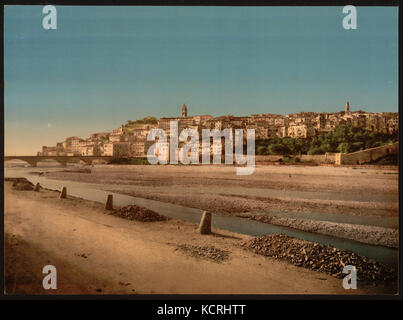 Vue générale de la ville, non. 2, Ventimiglia, Riviera RCAC2001699355 Banque D'Images