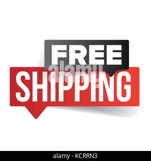 Livraison gratuite speech bubble Illustration de Vecteur