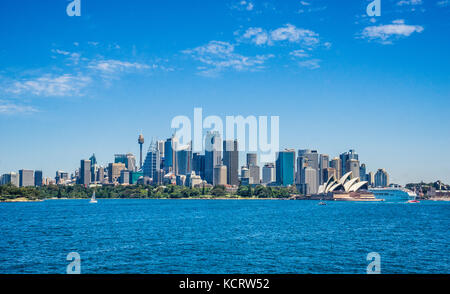 L'Australie, Nouvelle Galles du Sud, Port Jackson, vue sur les toits de Sydney Sydney Harbour Banque D'Images