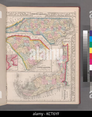 Ancienne Carte Du Port De Charleston, Caroline Du Sud - 1865