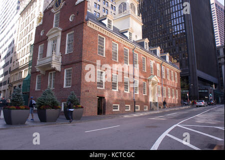 Old State House, Boston, MA 4 Octobre 2017 Banque D'Images