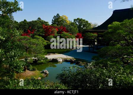 Ninna-Ji jardins zen et temple de Kyoto Banque D'Images