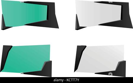 Les étiquettes de couleur set Illustration de Vecteur