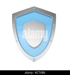 Symbole de l'écran argenté brillant isolé sur fond blanc Banque D'Images