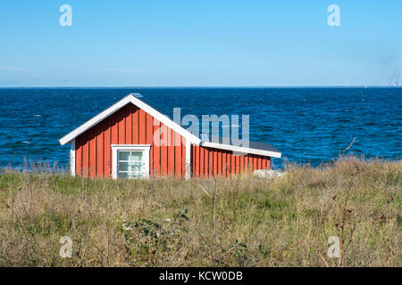 Djupvik sur la côte ouest de l'île suédoise de la mer Baltique Oland en octobre 2017. Oland est une destination touristique populaire en Suède pendant l'été. Banque D'Images