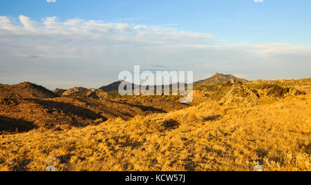 Paysage de prairies. Collines en Amérique latine Banque D'Images