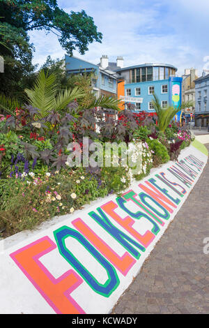 'Folkstone est une école d'art', Harbour Street, Folkestone, Kent, Angleterre, Royaume-Uni Banque D'Images