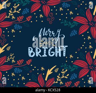 Carte de Noël avec sapin Illustration de Vecteur