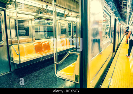 New York City subway location Banque D'Images