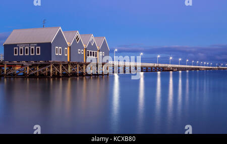 Busselton Jetty, busselton, Australie de l'ouest. Banque D'Images