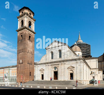 La Cathédrale de Turin (Duomo di Torino), accueil à l'Suaire de Turin, Turin, Piémont, Italie Banque D'Images