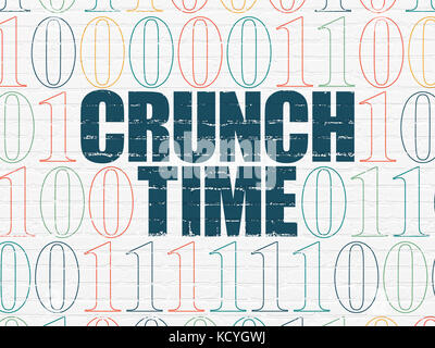 Concept d'entreprise : le manque de temps sur wall background Banque D'Images