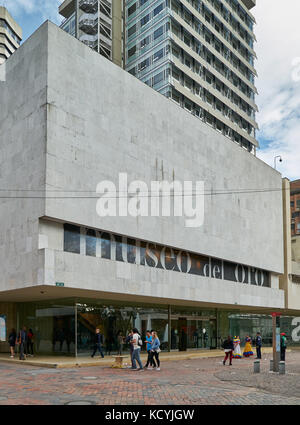 Vue extérieure du musée de l'or ou Museo del Oro, Bogota, Colombie, Amérique du Sud Banque D'Images