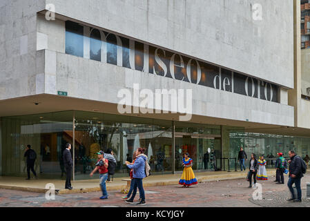 Vue extérieure du musée de l'or ou Museo del Oro, Bogota, Colombie, Amérique du Sud Banque D'Images