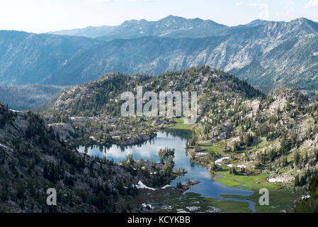 Lac de marais, eagle cap désert, de l'oregon. Banque D'Images