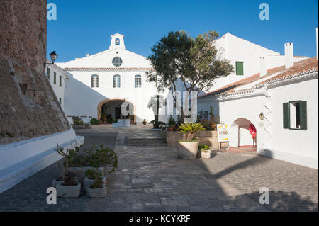 Sanctuaire de la Vierge d'El Toro, Monte Toro, Minorque, Espagne Banque D'Images