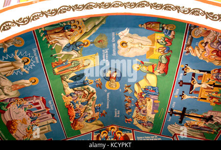Photo d'une des fresques de l'intérieur de l'église orthodoxe st. Jean le Baptiste dans strbovo, macédoine. Photo prise oct.30,2016 Banque D'Images