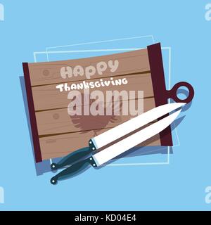 Happy Thanksgiving day journée automne chasse traditionnelle maison de vacances Carte de souhaits concept Illustration de Vecteur