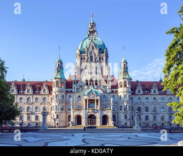 Nouvel hôtel de ville, Hanovre, Basse-Saxe, Allemagne Banque D'Images