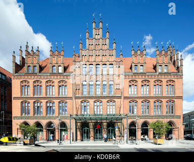 Old town hall, nord de l'Allemagne gothique en brique, Hanovre, Basse-Saxe, Allemagne Banque D'Images