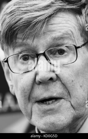 Alan Bennett le dramaturge britannique, scénariste, acteur et auteur - Dimanche 8 octobre 2017. Photo par Antony Thompson - Mille mot Media Banque D'Images