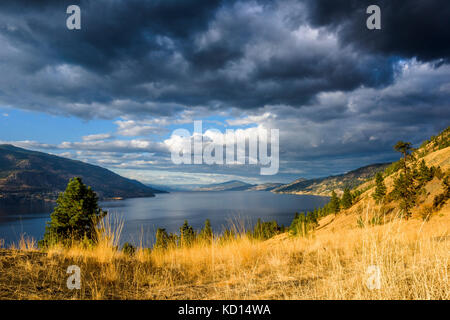 Knox Mountain Park, région de l'Okanagan, Kelowna, Colombie-Britannique, Canada. Banque D'Images