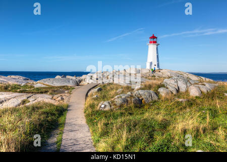Phare, Peggys Cove, Nouvelle-Écosse, Canada Banque D'Images