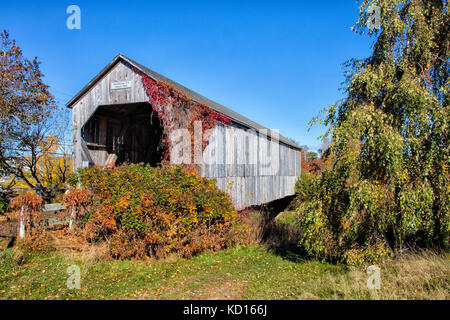 # Kennebecasis 7.5 pont couvert, 4 coins, Sussex, Nouveau-Brunswick, Canada, Banque D'Images