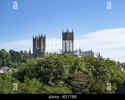 La Cathédrale de Lincoln Banque D'Images