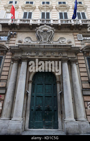 GÊNES, Italie, 5 juin 2017 : façade du Palazzo Reale sur la via Balbi en centre-ville. Gênes est la capitale de la région italienne de la Ligurie et le sixième-lar Banque D'Images