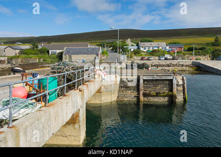La jetée sur l'île de Rousay, Orkney Islands, Ecosse, Royaume-Uni. Banque D'Images