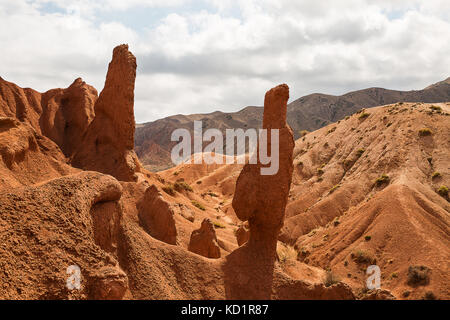 Panorama du canyon ou conte de l'Issyk-kul skazka , , . Banque D'Images