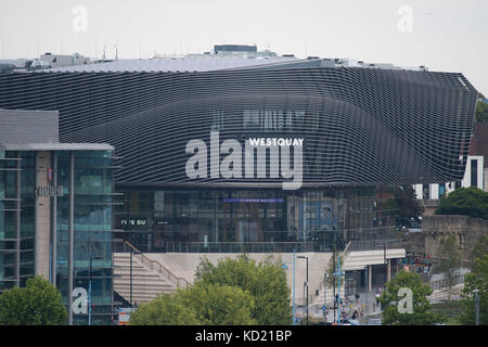 Vue générale du centre commercial Westquay à Southampton, Angleterre, Royaume-Uni. Banque D'Images