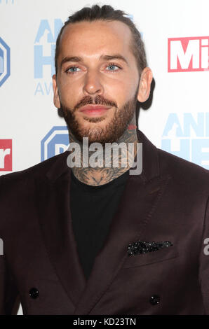 Daily Mirror et RSPCA animal Hero Awards à Grosvenor House - arrivées avec : Pete Wicks où : Londres, Royaume-Uni quand : 07 Sep 2017 crédit : WENN.com Banque D'Images