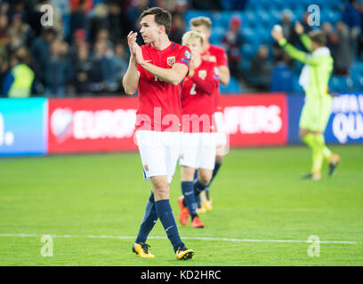 Oslo, Norvège. 08 octobre 2017. Norvège, Oslo - 8 octobre 2017. OLE Kristian Selnæs de Norvège vu pendant la coupe du monde qualificateur entre la Norvège et l'Irlande du Nord à Ullevaal Stadion à Oslo. Credit: Gonzales photo/Alamy Live News Banque D'Images