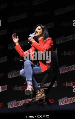 New York, NY, États-Unis. 7 octobre 2017. Dana Delorenzo présente à New York Comic Con 2017 - SAT, Jacob K. Javits Convention Center, New York, NY 7 octobre 2017. Crédit : John Paul Melendez/Everett Collection/Alamy Live News Banque D'Images