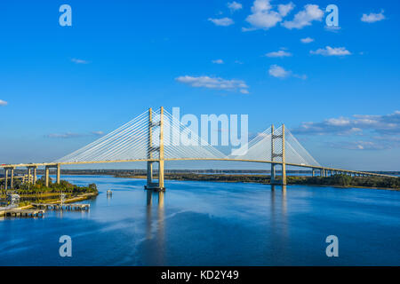 Dames Point bridge at sunset Banque D'Images